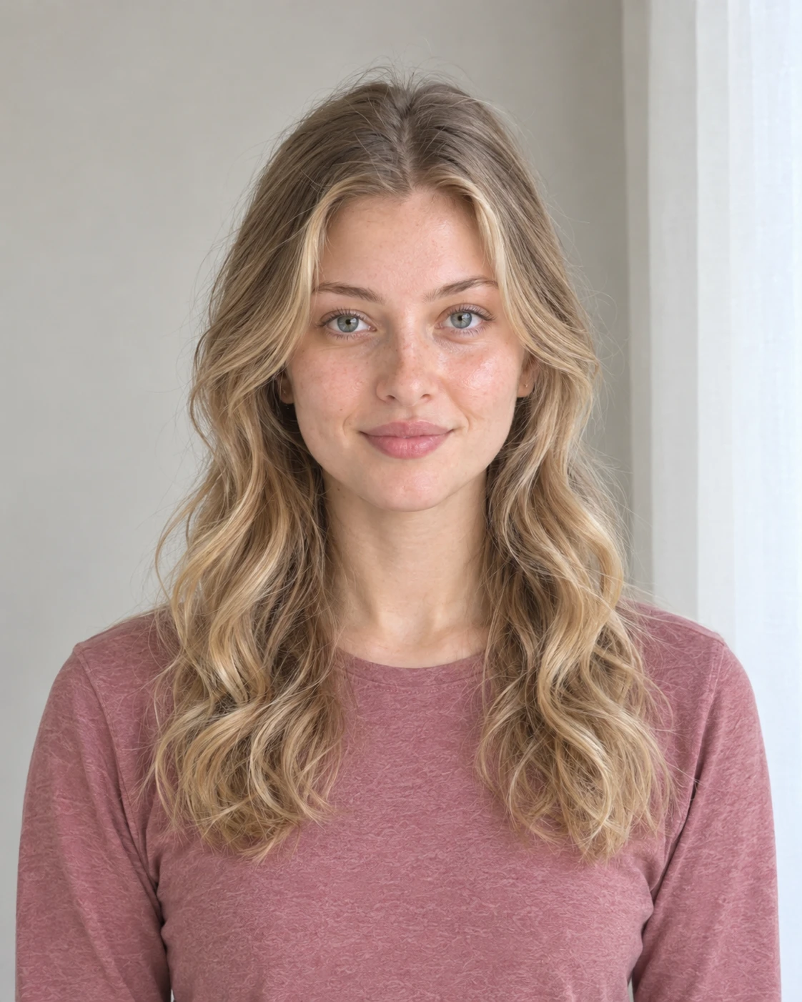 Example: close-up skin photos of the same woman on Day 1 and Day 90